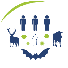 illustration of people and animals
